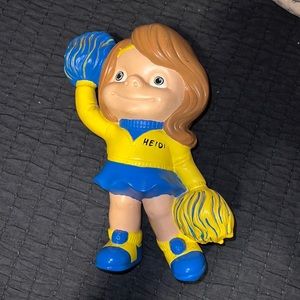 Vintage 1973 Atlantic Mold ceramic cheerleader